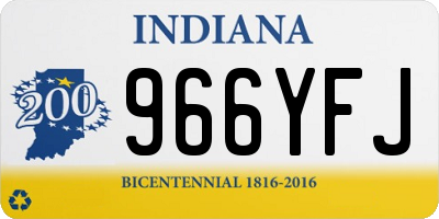 IN license plate 966YFJ
