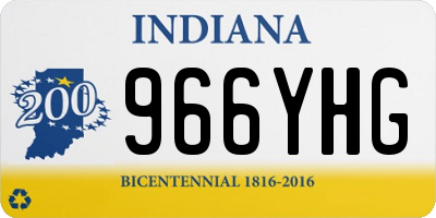 IN license plate 966YHG