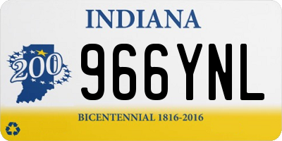 IN license plate 966YNL