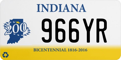 IN license plate 966YR