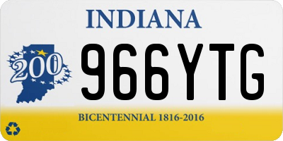 IN license plate 966YTG