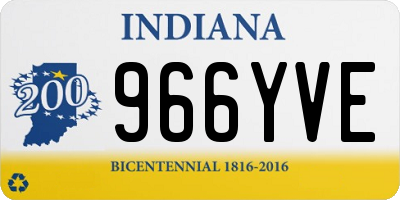 IN license plate 966YVE