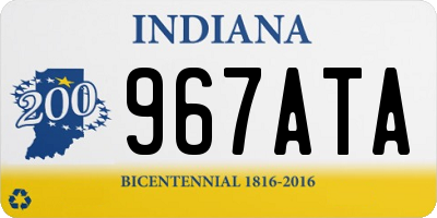 IN license plate 967ATA