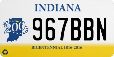 IN license plate 967BBN
