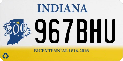 IN license plate 967BHU