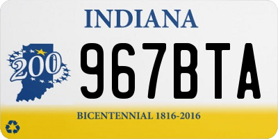 IN license plate 967BTA