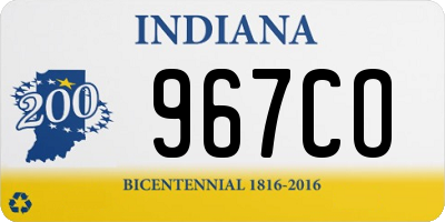 IN license plate 967CO