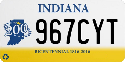 IN license plate 967CYT