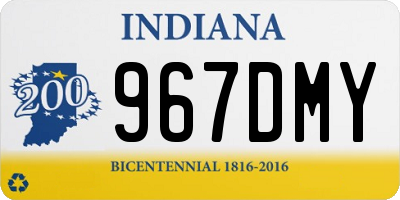 IN license plate 967DMY