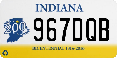 IN license plate 967DQB