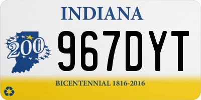 IN license plate 967DYT
