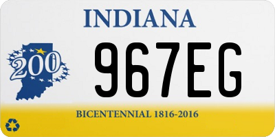 IN license plate 967EG