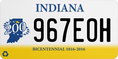 IN license plate 967EOH