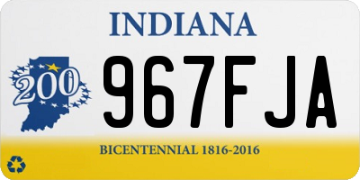 IN license plate 967FJA