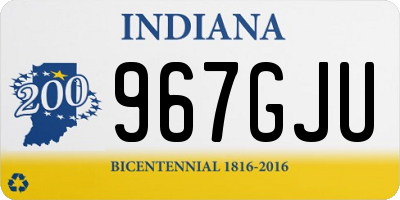IN license plate 967GJU