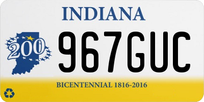 IN license plate 967GUC