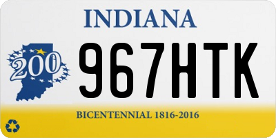 IN license plate 967HTK
