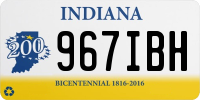 IN license plate 967IBH