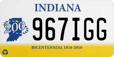 IN license plate 967IGG