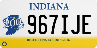 IN license plate 967IJE