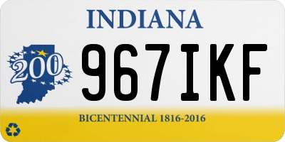 IN license plate 967IKF