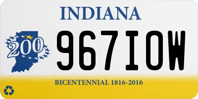 IN license plate 967IOW