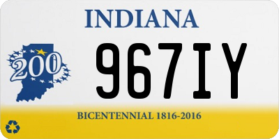 IN license plate 967IY