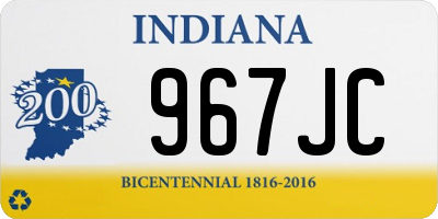 IN license plate 967JC