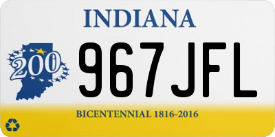 IN license plate 967JFL