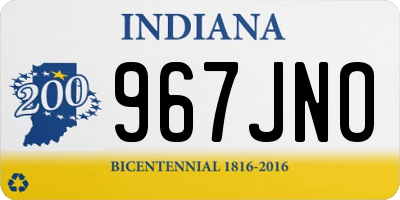 IN license plate 967JNO