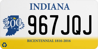 IN license plate 967JQJ