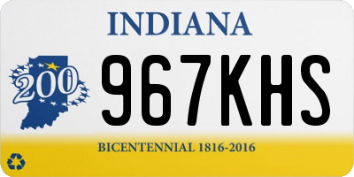 IN license plate 967KHS