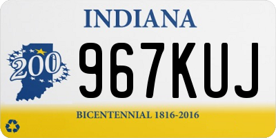 IN license plate 967KUJ
