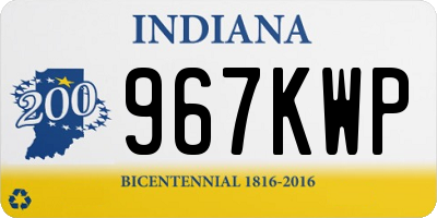 IN license plate 967KWP