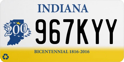 IN license plate 967KYY