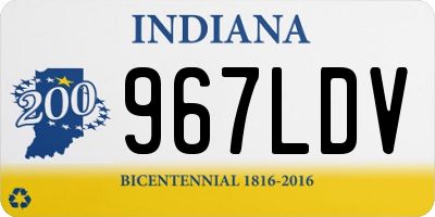 IN license plate 967LDV