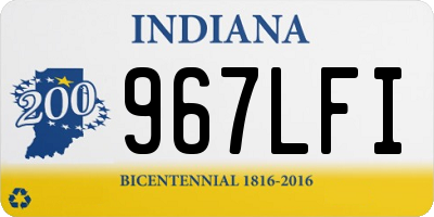 IN license plate 967LFI