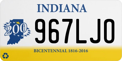 IN license plate 967LJO