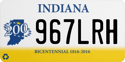 IN license plate 967LRH