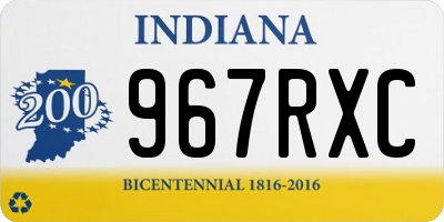 IN license plate 967RXC