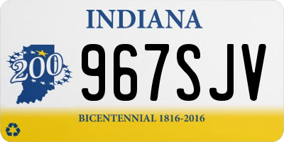 IN license plate 967SJV