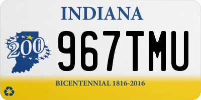 IN license plate 967TMU