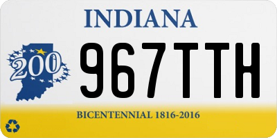 IN license plate 967TTH