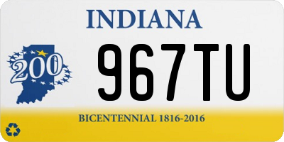IN license plate 967TU