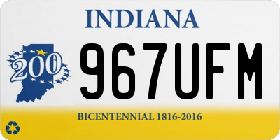 IN license plate 967UFM