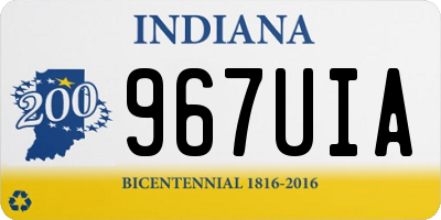 IN license plate 967UIA