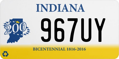 IN license plate 967UY