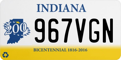IN license plate 967VGN