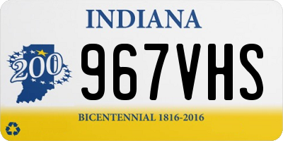 IN license plate 967VHS