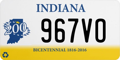 IN license plate 967VO